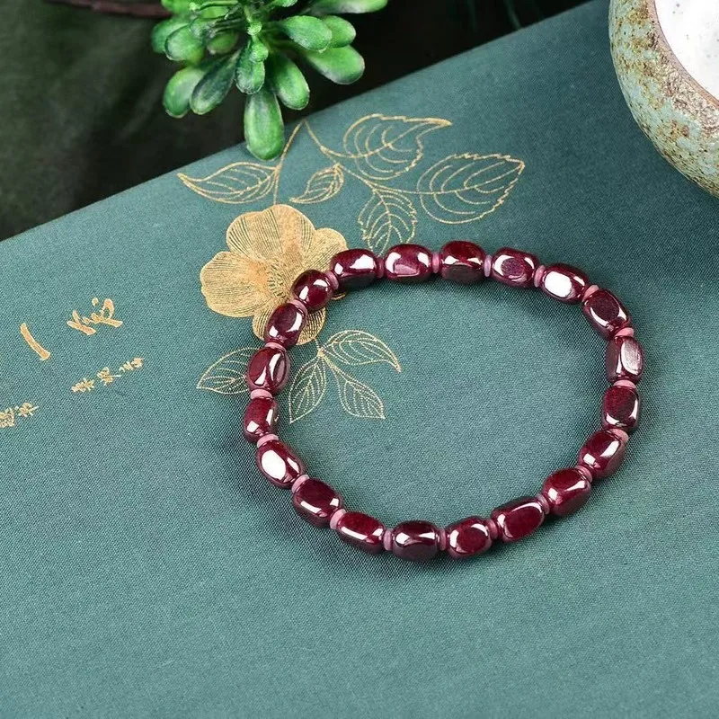 Natural Beads, Reduced To A Fine Powder, Used Making Bracelets And; Single-Strand Bracelet With A Luxurio