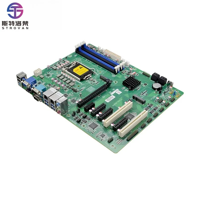 

New Industrial ATX Motherboard Z390 LGA1151 I3 I5 I7 Processors 4 DDR4 4 SATA3.0 PCIE3.0 X16 X4 X1 2 LAN 6 COM