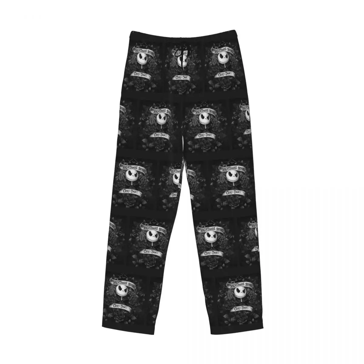 Pantalones de pijama personalizados de pesadilla antes de Navidad, ropa de dormir con bolsillos para Halloween, Skull Jack, esqueleto, para dormir