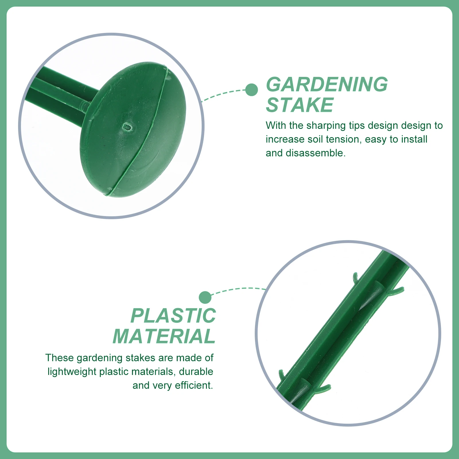 

100pcs Green 20cm Plastic Ground Stakes for Garden Fabric Netting Landscaping chard Tarpaulin Pegs Durable Outdoor Use
