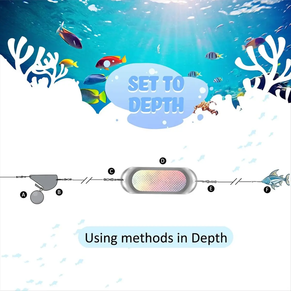 *X07A 4Pcs Fishing Bait Lure Diving Board Swivel Luminous Planer Board Kokanee Dodger Fishing Flashers Fishing Trolling Tackle