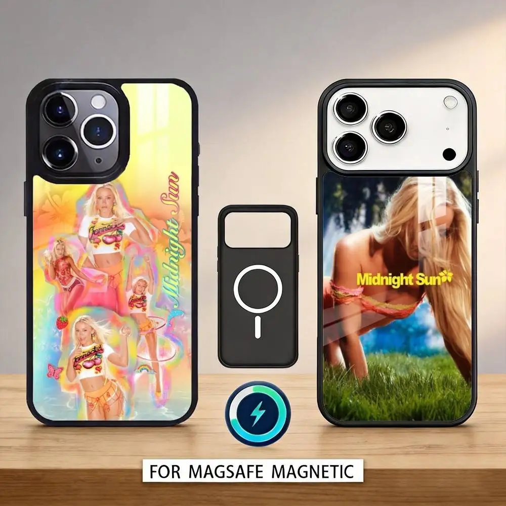 M-Midnight Sun Z-Zara L-Larsson Phone Case For iPhone 17,16,15,14,13,12,Pro,Max For Magsafe Magnetic Wireless Charging