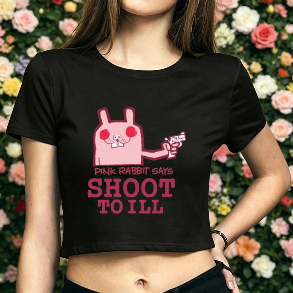 Gorillaz cropped top women 2000s grunge baddie emo tshirt dollette kawaii japanese