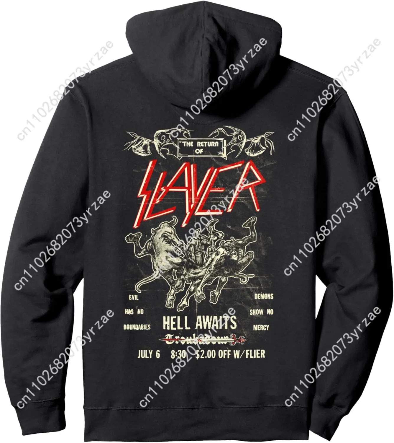 Slayer retro moletom com capuz super macio das mulheres dos homens pulôver moda confortável hoodies moletom respirável vintage topos