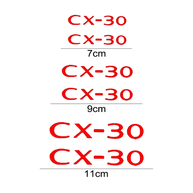Car Caliper Cover Modified Sticker for Mazda CX30 Logo CX-30 CX-3 CX-4 CX-6 CX-5 CX7 CX8 CX-9 MPS MS 3 6 MX5 RX8 Side Decoration
