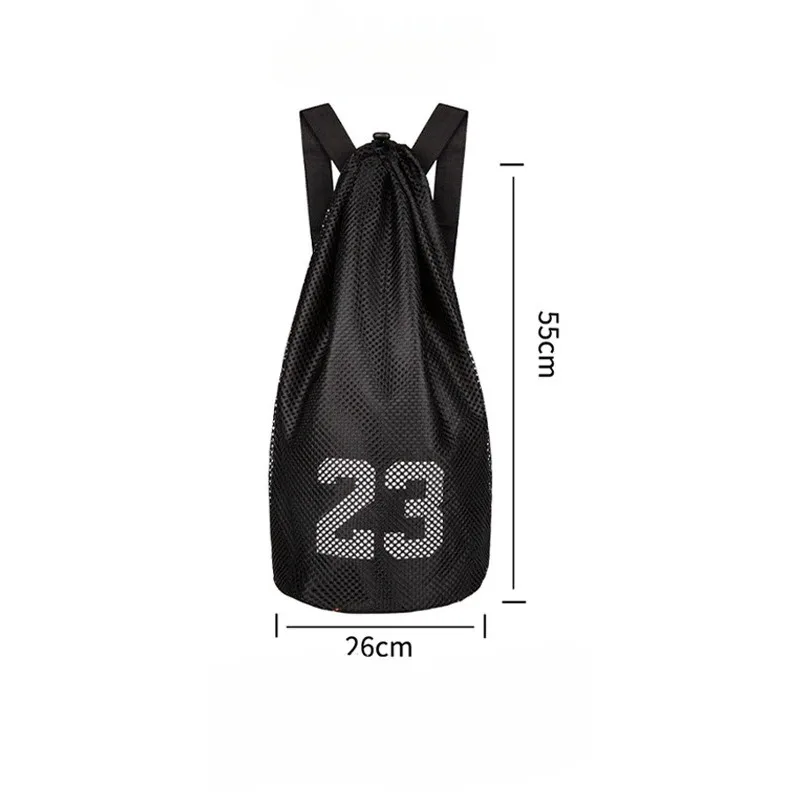 Sports Fitness Bag Volleyball Net Bag Sports Bag Lightweight Drawstring Backpack Football Pocket Basketball Bag
