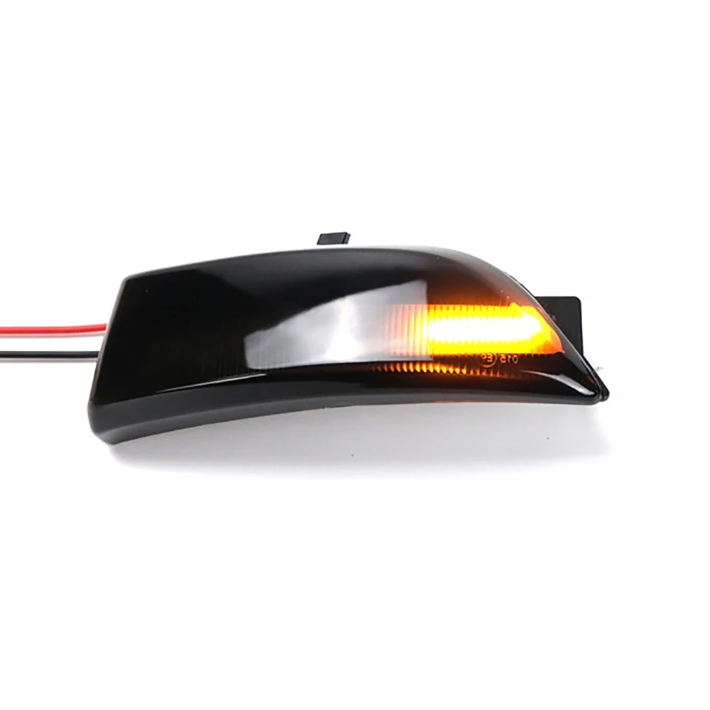 Side Mirror LED Turn Signal Light Flowing Side Wing Rearview Reversing Mirror Indicator Black lens For Ford Ranger 2016-2020
