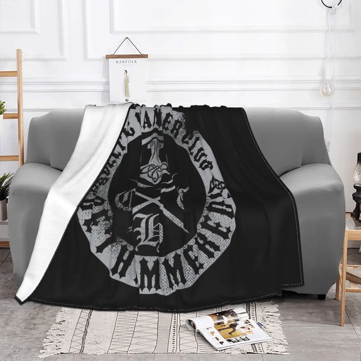 Celtic Hammer Club Grunge Badge  Carpet Living Room Flocking Textile A Hot Bed Blanket Bed Covers Luxury Blanket Flannel Blanket