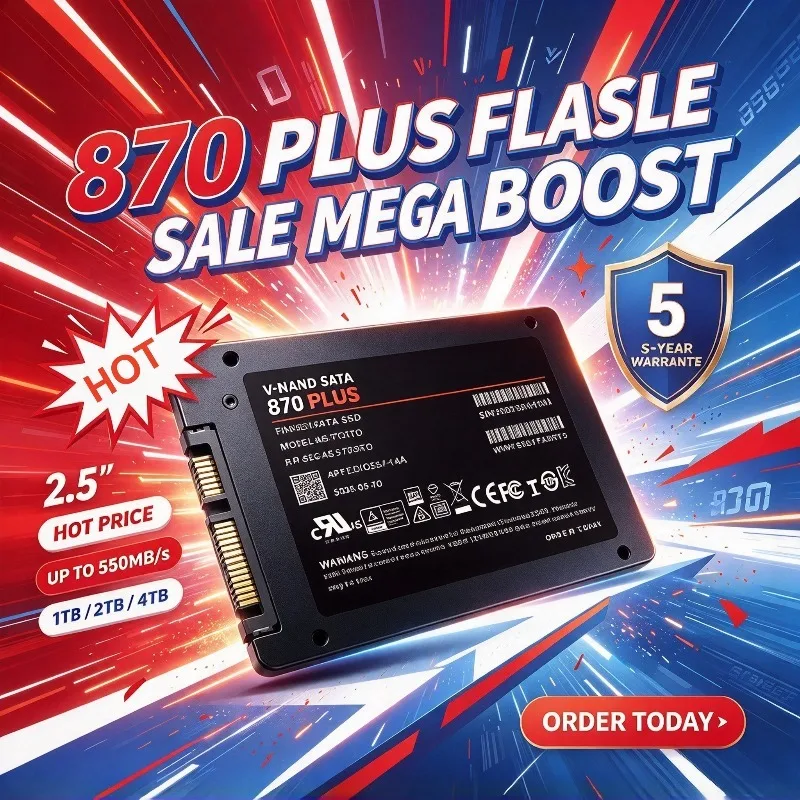 NEW 870 PLUS 2.5 Inch Internal Solid State Drive SATA3 SSD 1TB 2TB 4TB Hard Disk Solid State Drive for Laptop Desktop