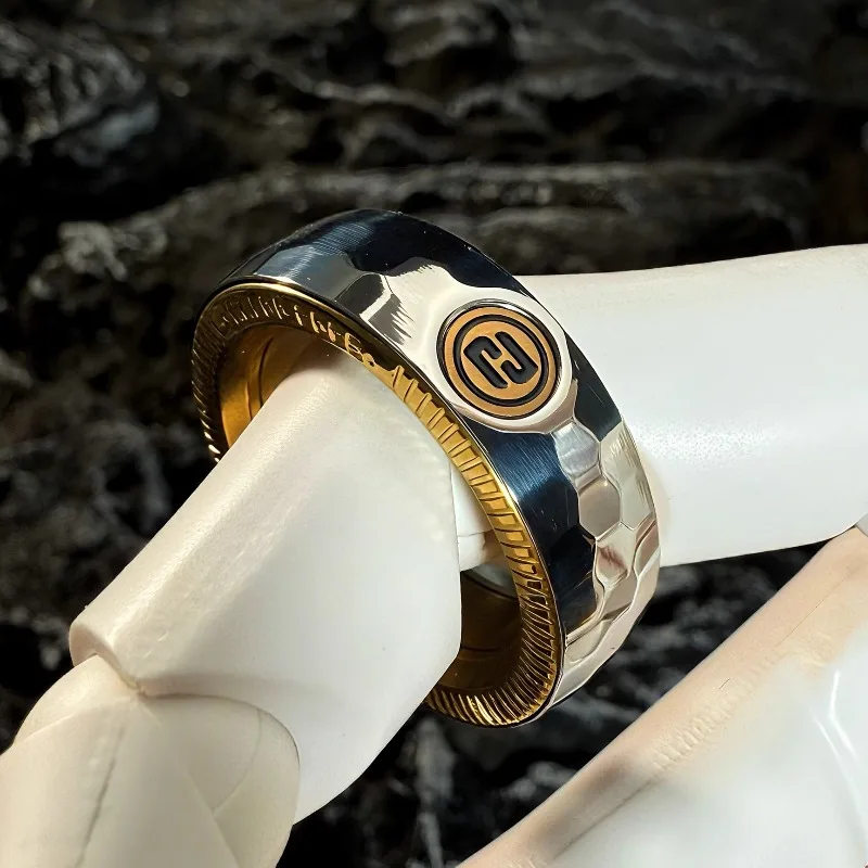 Haloo Player Edc Lu Ring Metal Ratchet Segment Fingertip Ring Decompression Desktop Toy