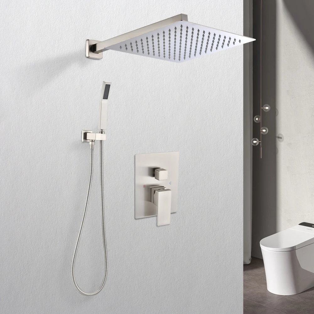 

12" Rain Shower Head Systems Wall Mounted Shower