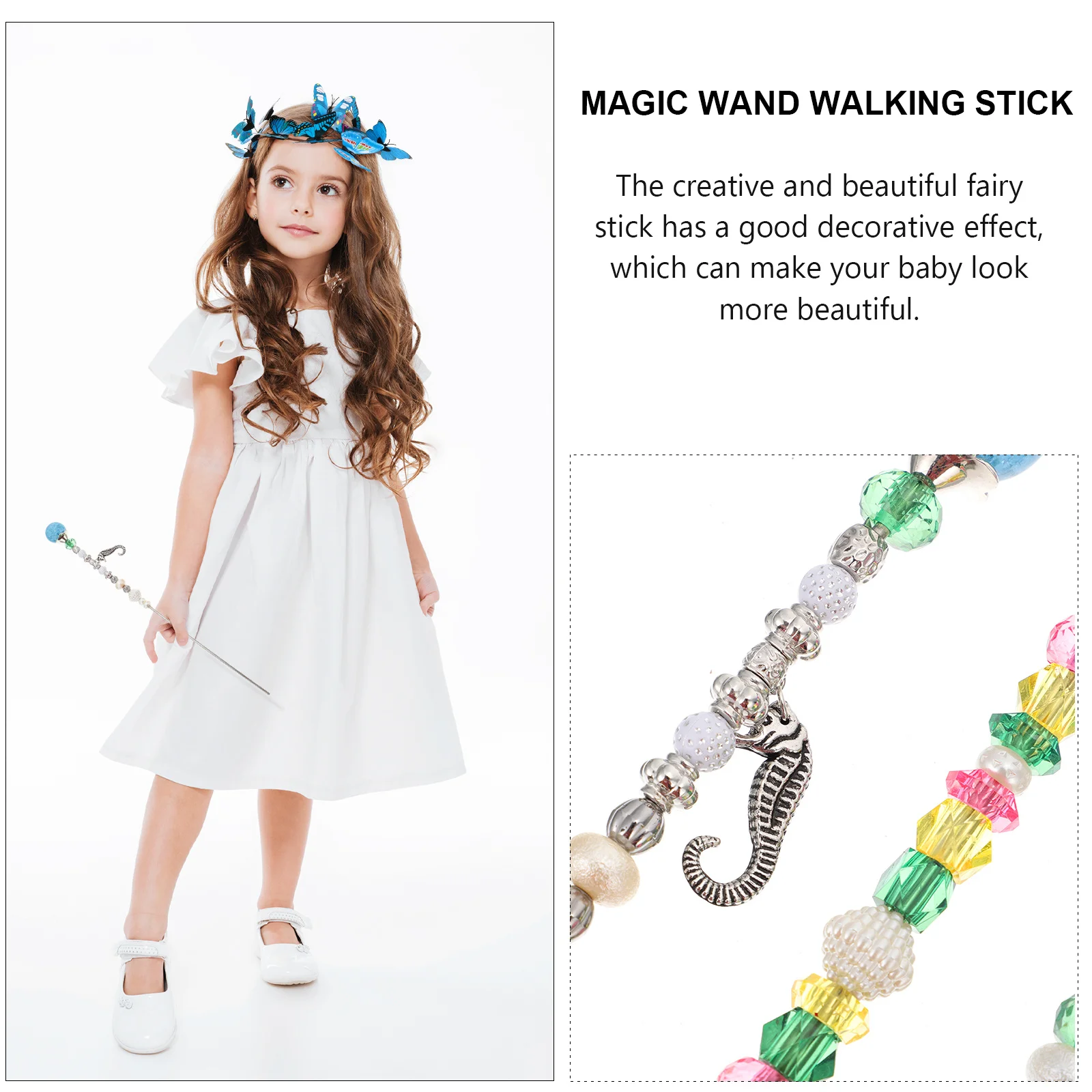 

3pcs Fairy Stick For Kids Lightweight Durable Baby Girl Wand Birthday Gift Costume Accessory Role Play