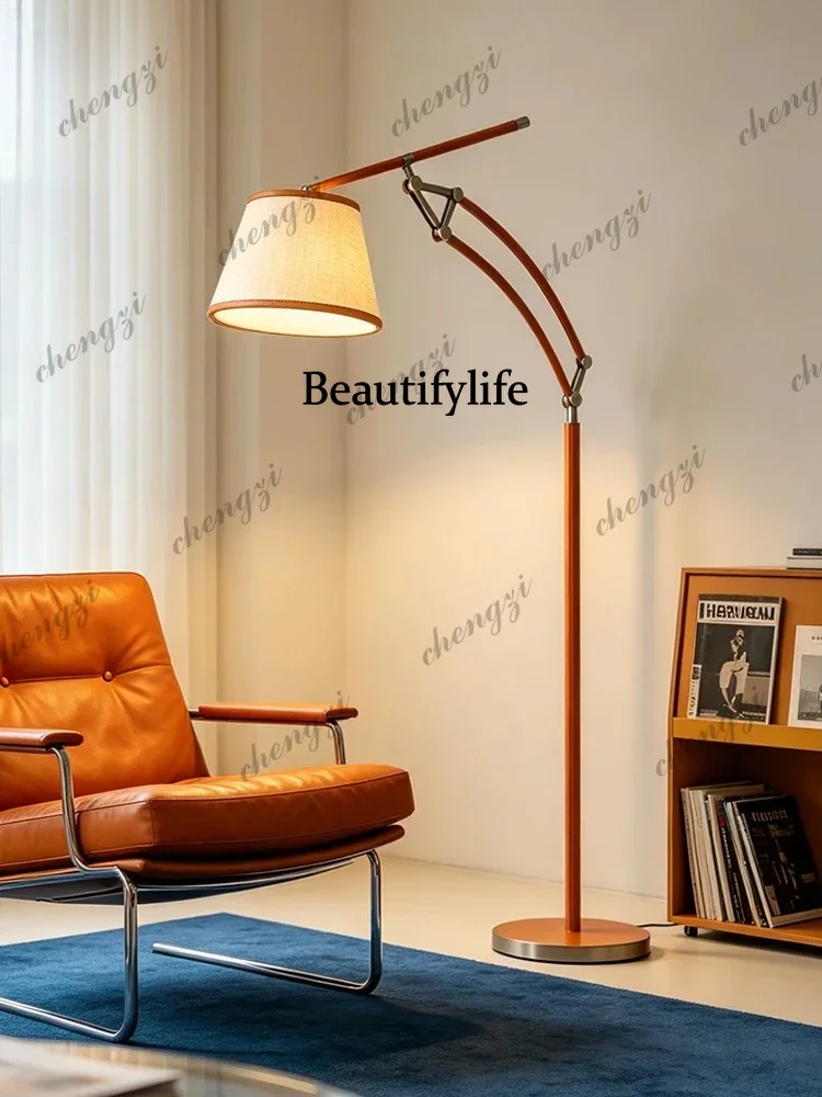 DD182French, Floor Lamp Living Room Bedroom Next to Sofa Premium Adjustable Folding Arm