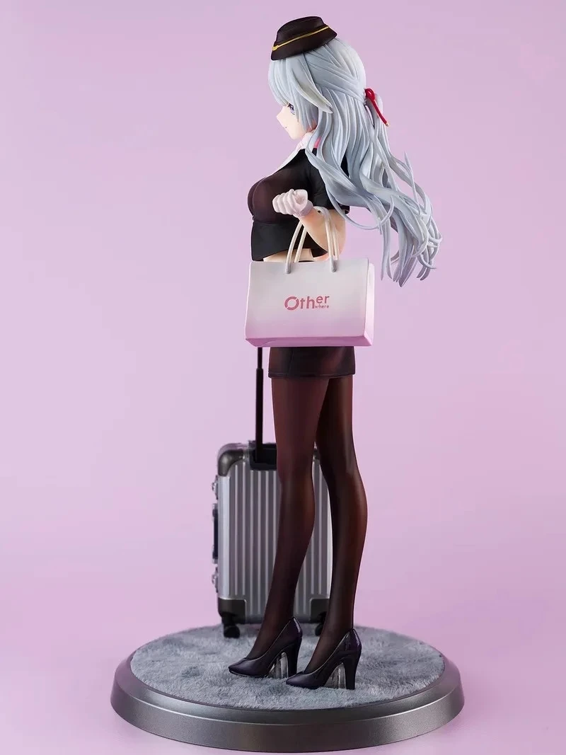 Figura de Shiori Kuwahara de 24 cm, Serie Azafata, Obra de Arte Original, Estatua con Uniforme de Aerolínea, Coleccionable, Regalo de Cumpleaños o Navidad
