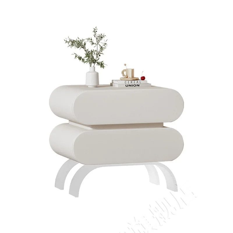 Bedside table Solid wood light luxury free installation acrylic bedside table