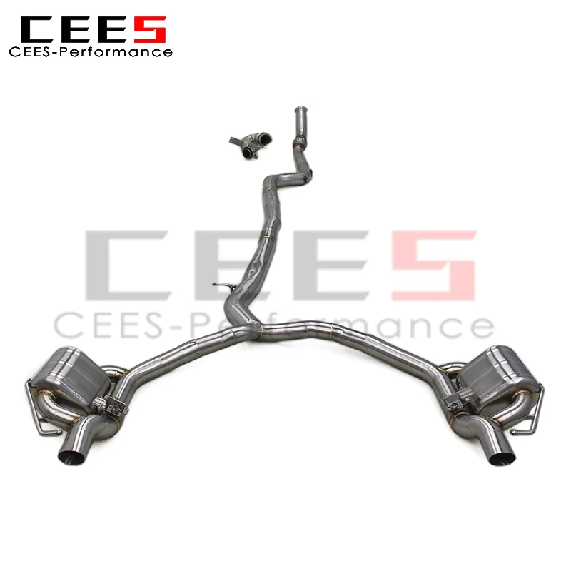 

cees Exhaust System for Mercedes-Benz AMG GT43 3.0T 2019-2023 Stainless Steel Header Downpipe OEM Factory Valved Catback Muffler