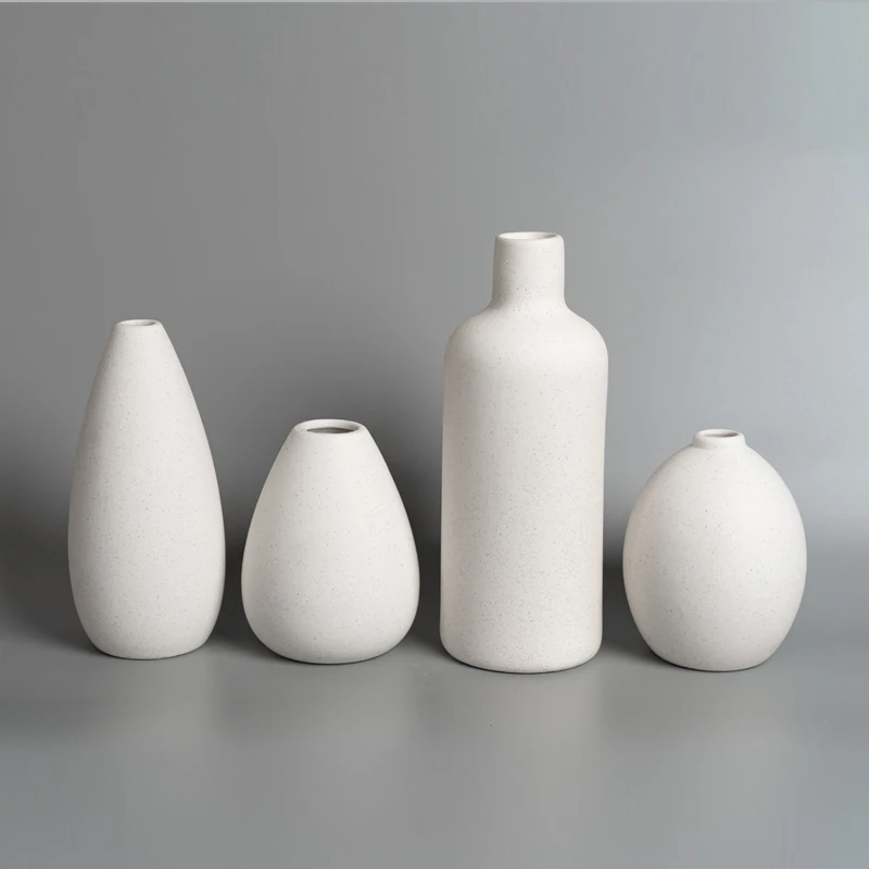 

Ceramic Nordic Style Flower Vase Living Room Bedroom Decorative Plant Pot Centerpiece Florero for Home Decor Wedding Decorations