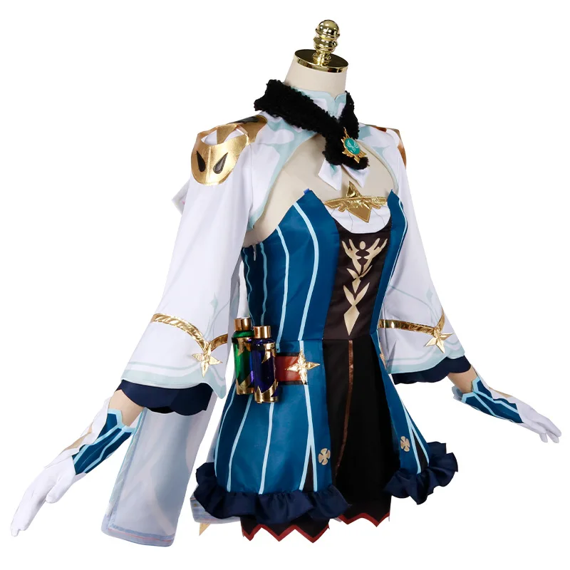 Genshin Impact Sacarose Cosplay Traje para Mulheres, Uniforme Anime, Loli, Terno, Peruca, Figura, Roupas, Trajes de Halloween