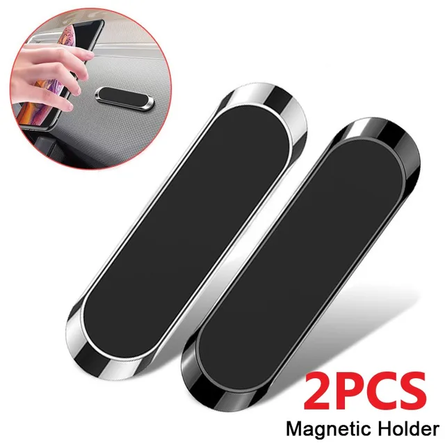2 SZTUK Magnetyczny uchwyt samochodowy na telefon Magnetyczny uchwyt na telefon komórkowy Telefon GPS Obsługa iPhone Xiaomi MI Samsung LG