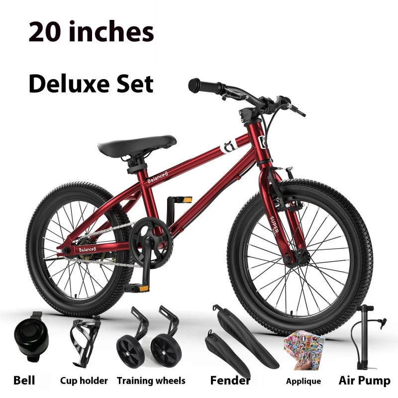 Youth Mountain Bike 16/20 Inch Children's Bicycle for Boys And Girls 6-12 Years Old Student Pedal Bike with Adjustable Frame
