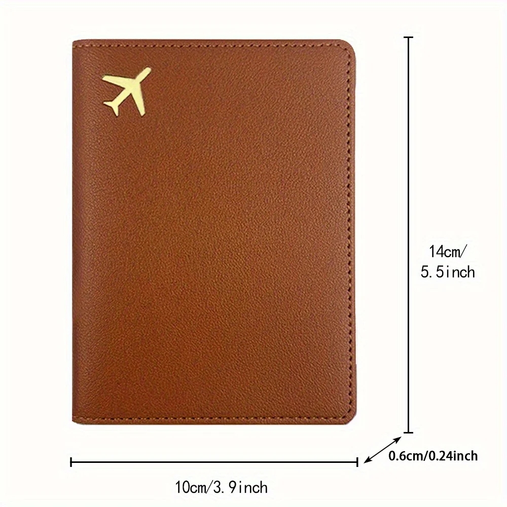 PU Soft Passport Holder Ticket Visa Storage Case Multi Pockets Anti Travel Document Cover for Long Time Use Initial Name Letter