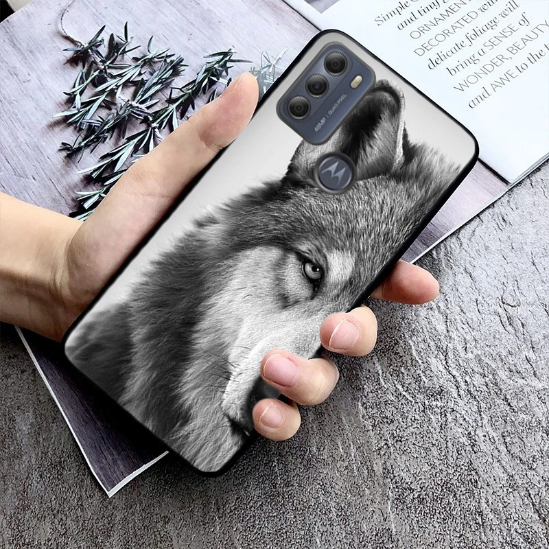 Wolf Phone Case ForMoto Edge 50 40 Pro Edge 40 30 Ultra Neo Fusion G Power G Stylus G Play E32 E20 E40