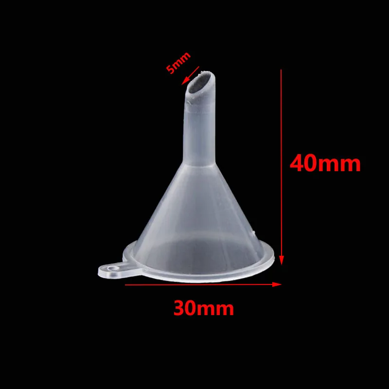 10pcs Laboratory Transparent White Plastic Filter Mini Emulsion Small Funnel Opening Diameter 60mm Dispensing Instrument