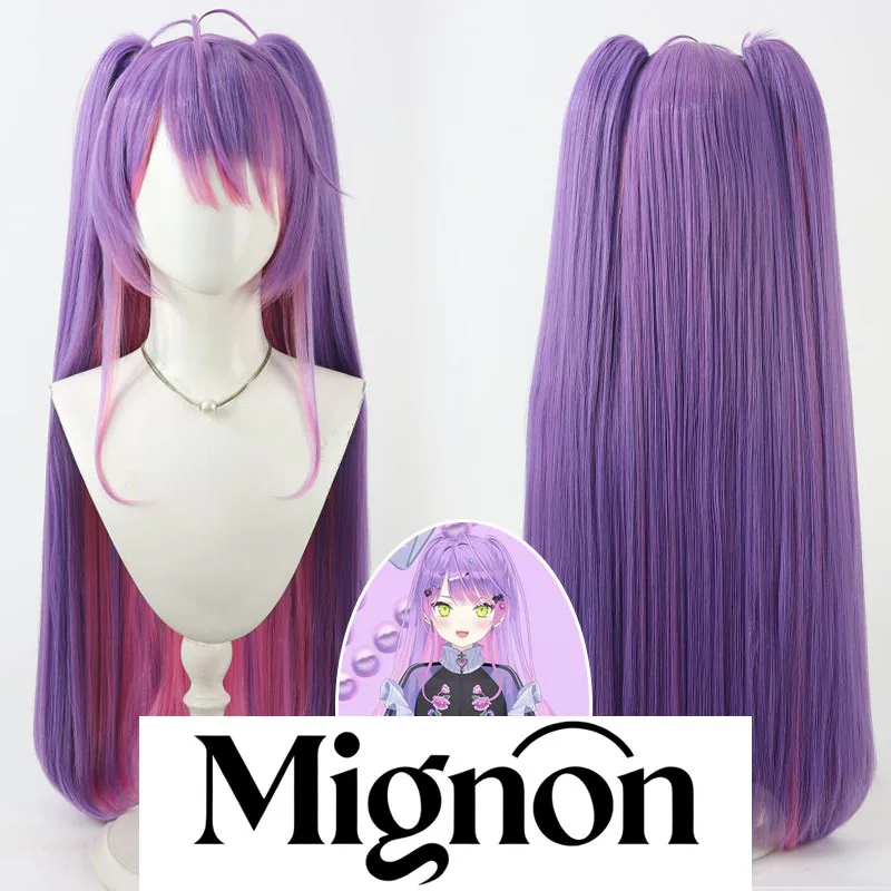 

Миньон hololive четвертого поколения VTuber Tokoyami Towa Косплей Парик Съемные двойные хвосты