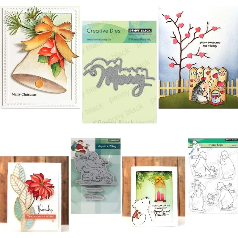 D DUCK THE HALLS FRAMED RECOLLECTION Matrices de découpe et tampons en métal, pochoir de décoration pour scrapbooking et journal, pochoir de gaufrage, DIY Greet