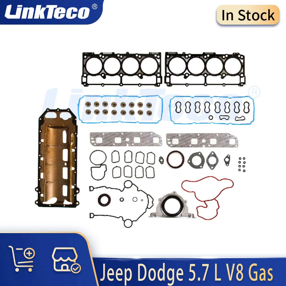 

Engine Parts Full Gasket Set Fit 5.7 L V8 Gas For Chrysler 300 Dodge Charger Magnum Jeep Commander Grand Cherokee 5.7L 05-08
