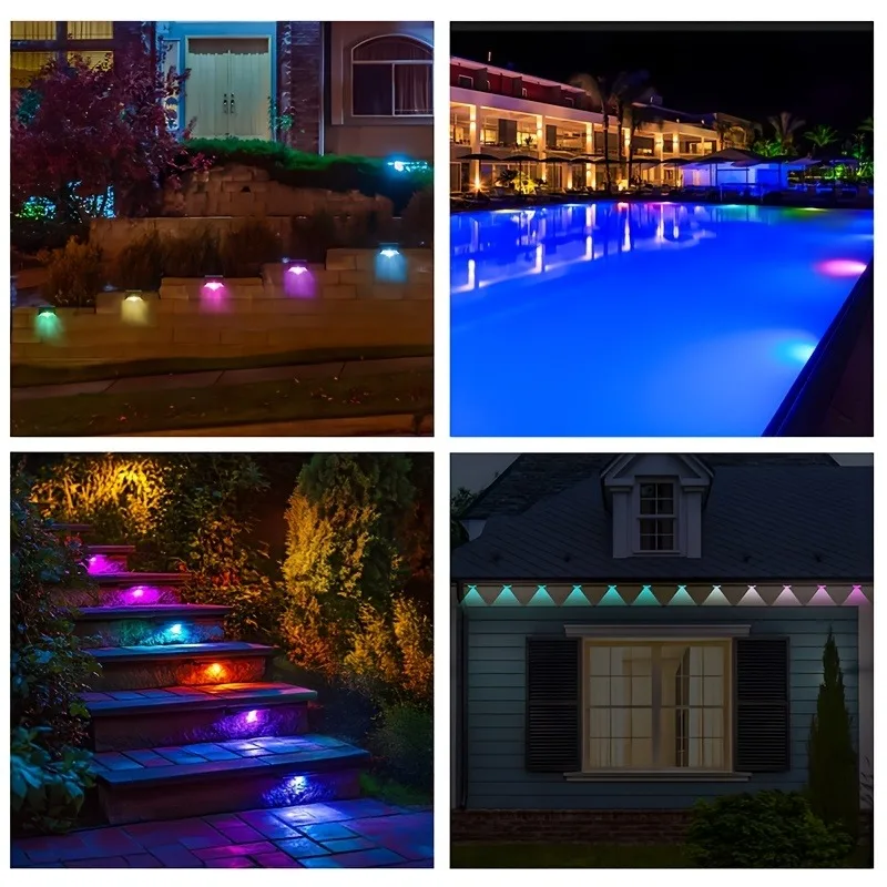 أضواء LED الذكية الخارجية APP التحكم في أضواء الحديقة الخارجية RGB التدرج مع أضواء المناظر الطبيعية LED للتحكم عن بعد مناسبة #6