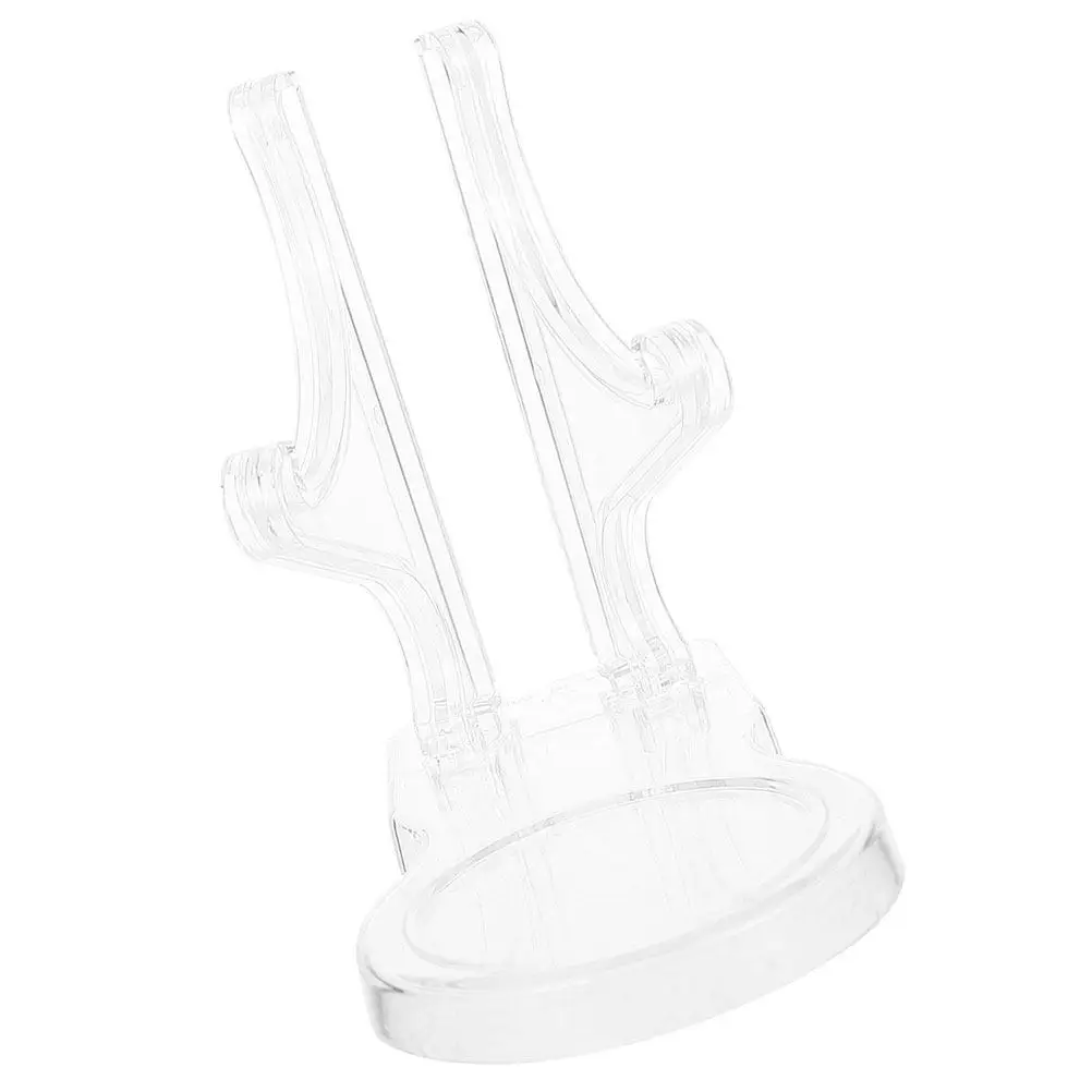 

Transparent Acrylic Teacup Saucer Display Holder Compact Space Saving Rack Coffee Mug Organizer Stand Teacup Saucer Display Rack