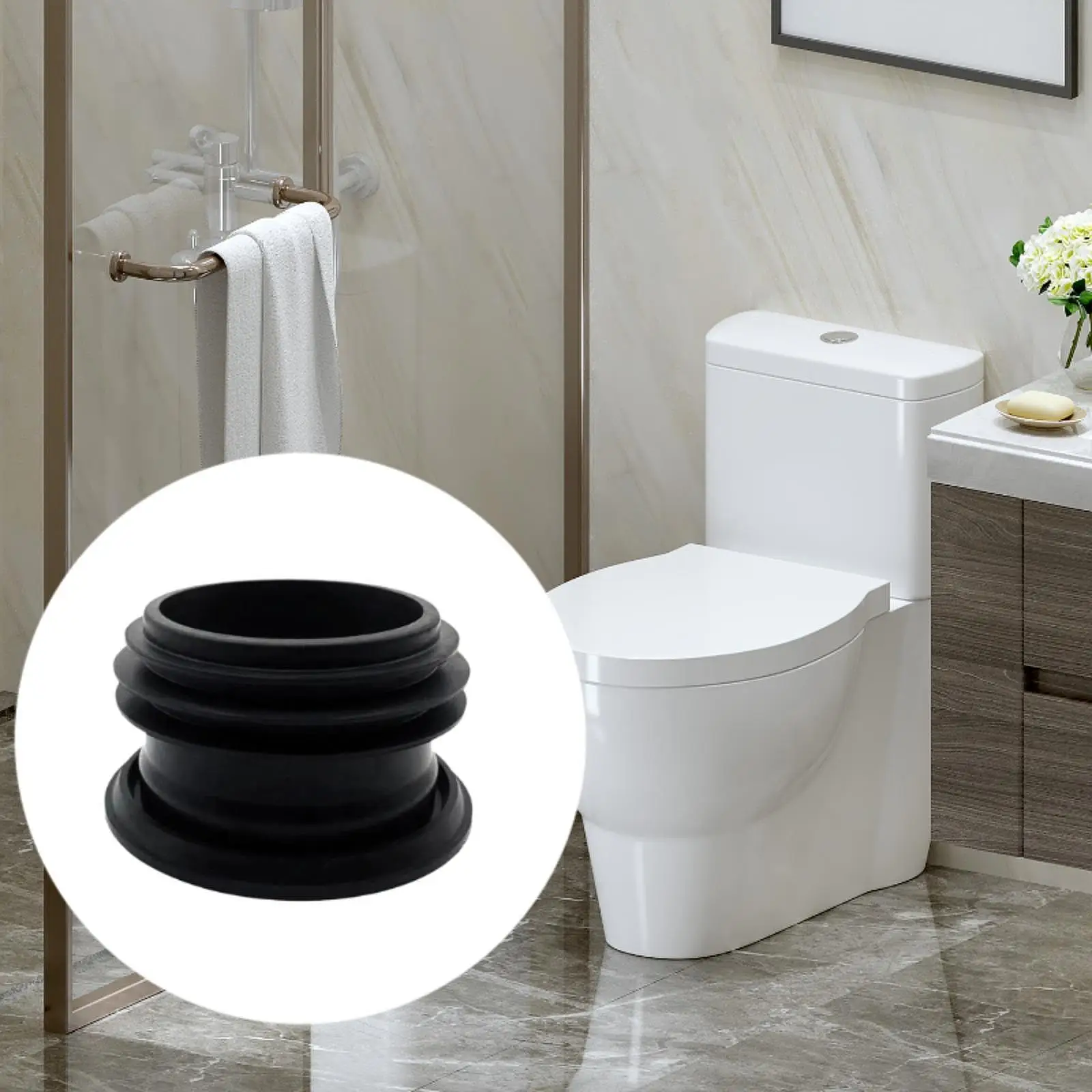 

Фланец для унитаза, уплотнительное кольцо для сливной трубы унитаза, практичный аксессуар для предотвращения протечек