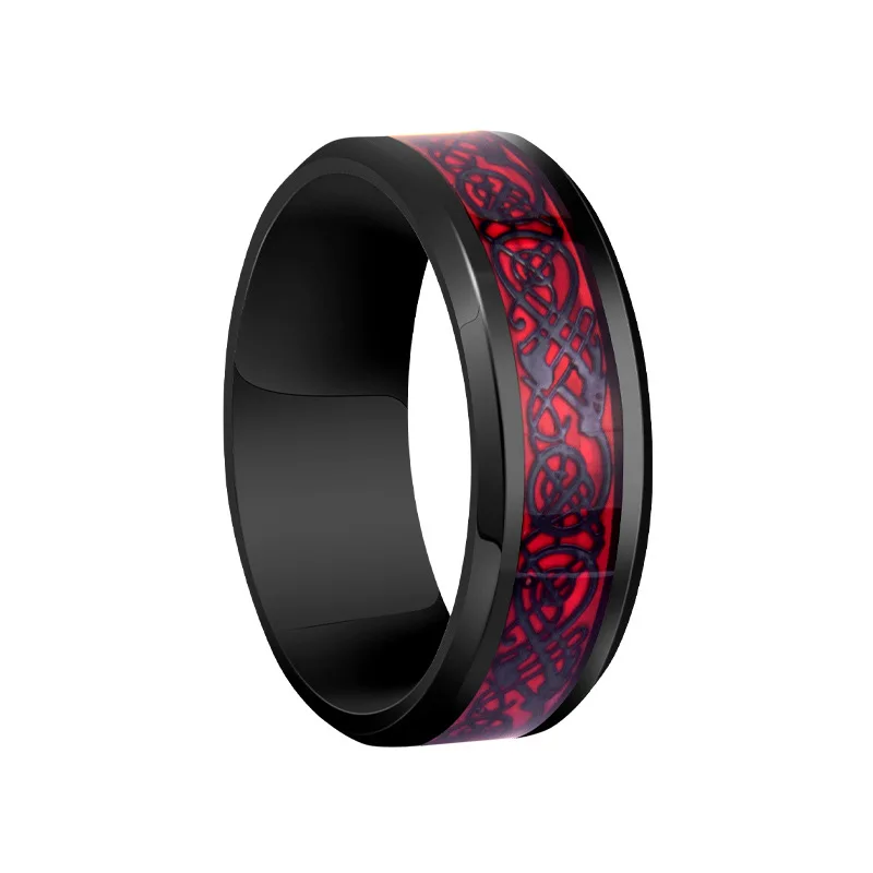 Fashion Punk Style Gear Rotating Anxiety Fidget Ring Titanium Steel Chain Spinner Rings For Men Rock Biker Wedding Party Jewelry