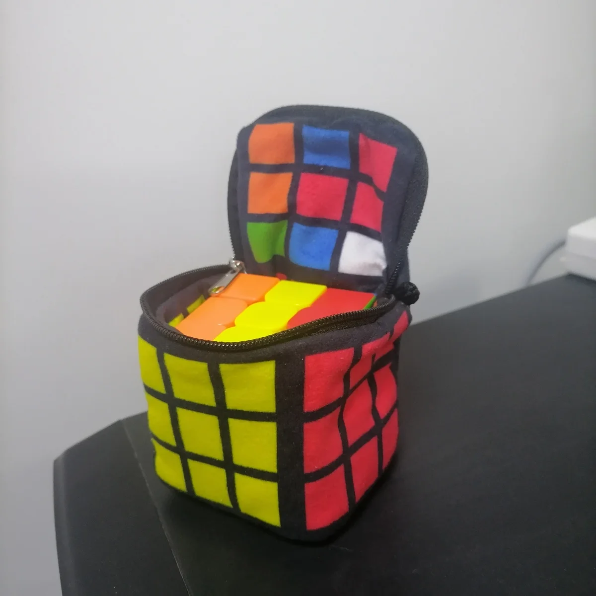 Magic Cube Bag for Rubiks Cube Accessories Twisty Puzzles Bags Double-Sided Portable Purses Pendants Kids Intelligence Toy Gifts