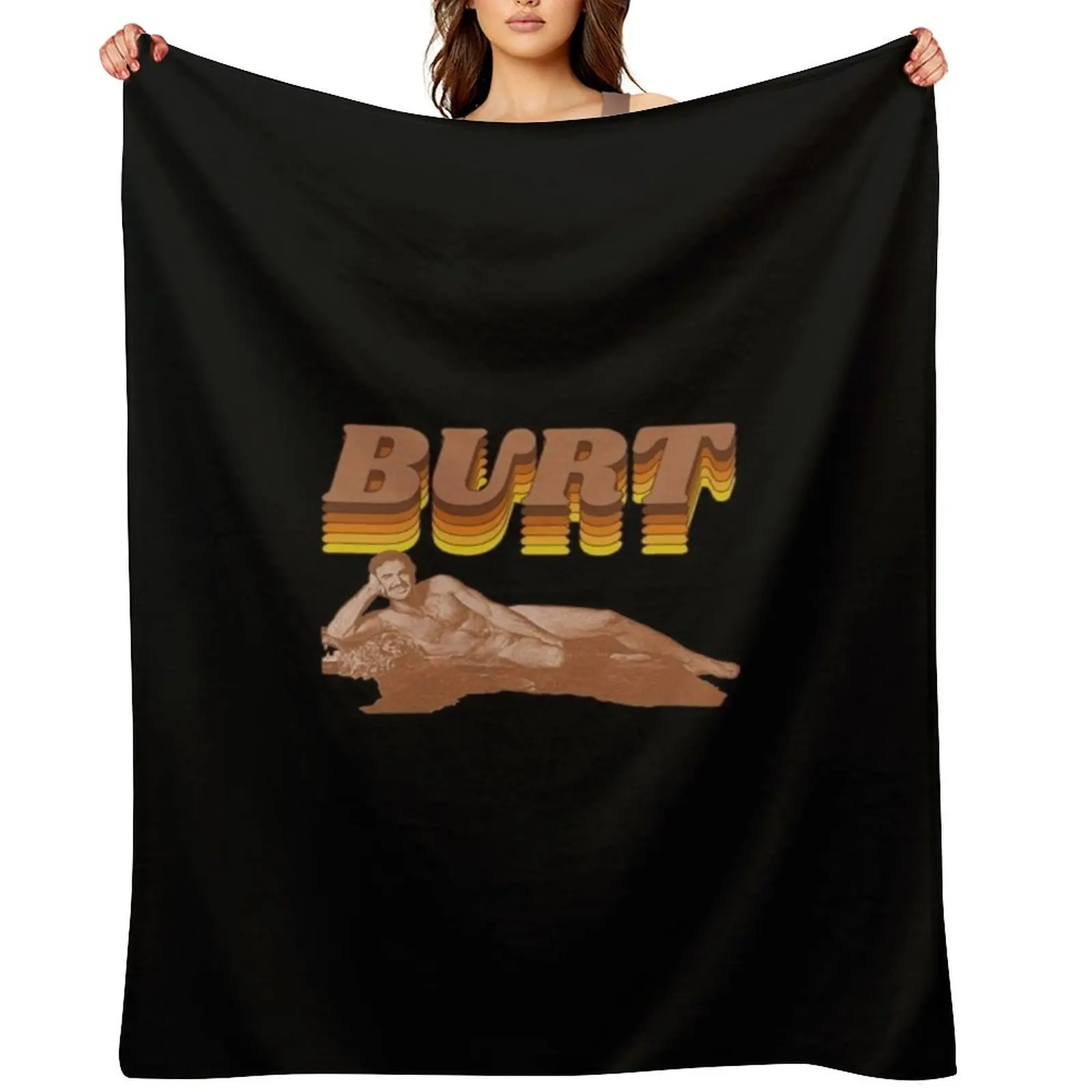 

Burt Reynolds Warmest Regards Retro FanArt T-Shirt Throw Blanket Soft Big Loose Camping Decorative Sofas Blankets