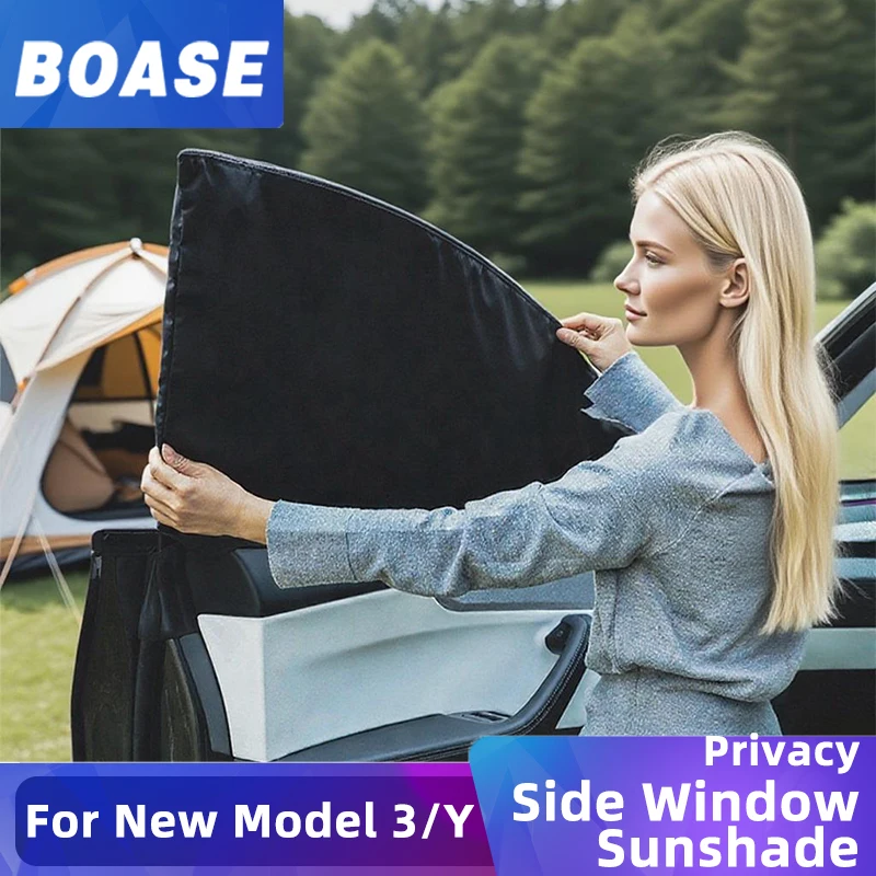 

Для Tesla Model Y Juniper Model 3 Highland боковое окно солнцезащитный козырек для конфиденциальности 4 шт. для кемпинга и отдыха на среднем отдыхе