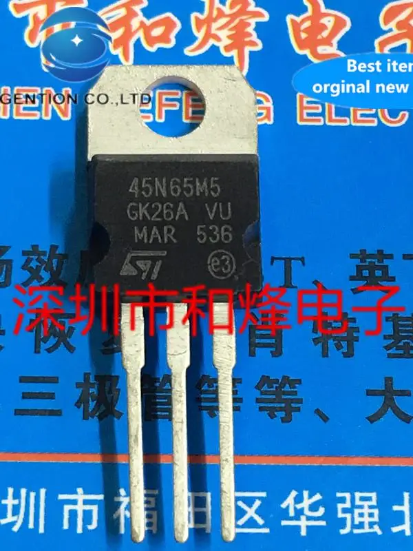 

10pcs 100% orginal new 45N65M5 STP45N65M5 TO-220
