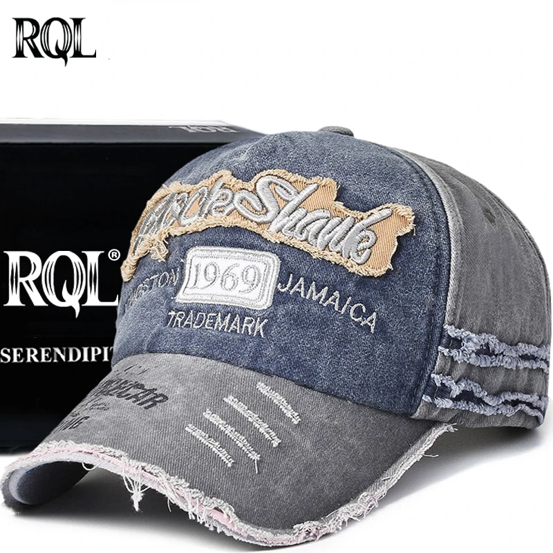 Baseball Cap for Men Male Sports Hat Denim Vintage Fashion Design Letter Winter Breathable Hip Hop Snapback Trucker Hat Golf