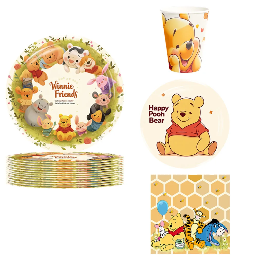 

Disney Cartoon Winnie The Pooh Tablecloth Supplies Winnie The Pooh Party Disposable Table Cover Kids Birthday Party Decoration