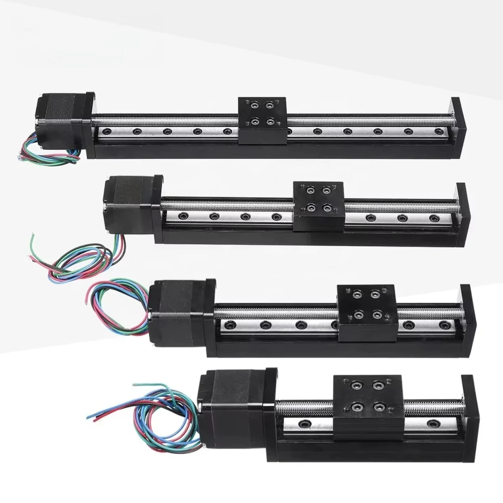 Mini Linear Guide Slide CNC Small Stage Actuator Screw Leads to Motion Robot Part Stepper Motor