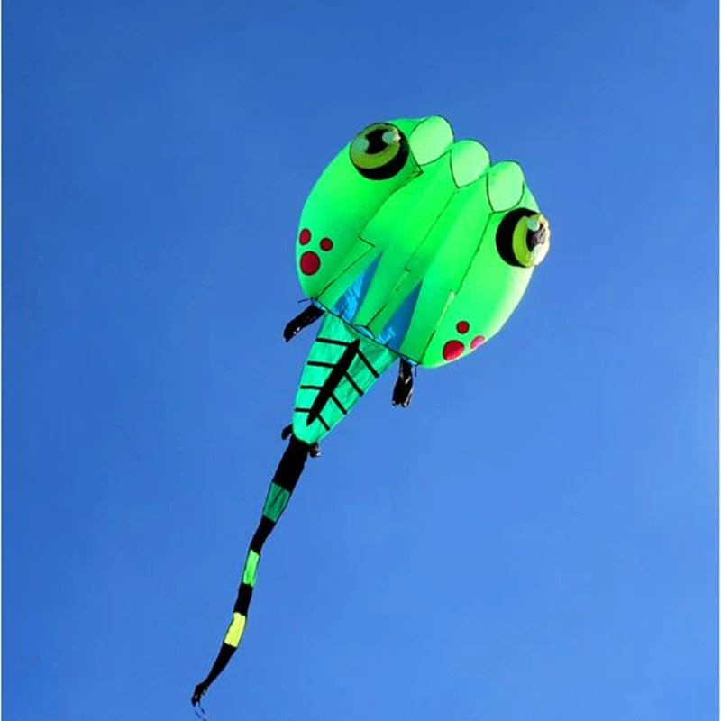 Kikkervisje vliegeren grote zachte vliegers stof volwassenen vliegers speelgoed dier vlieger professionele vlieger carrete de cometa vlieger surf Nangiec