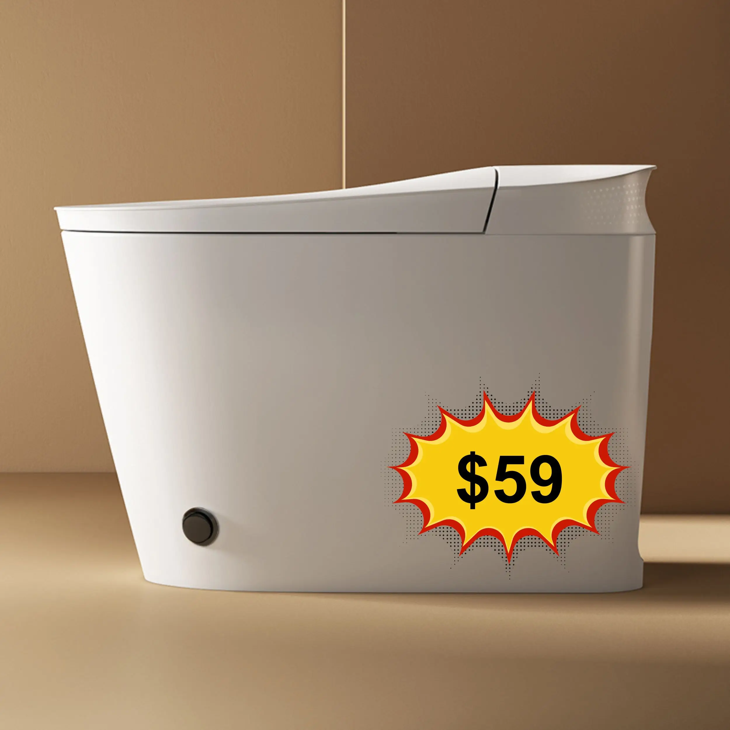Low Price Smart Automatic Flush Elongated Toilet Remote Control Bathroom Water Closet Smart Toilet For Hotels And Villas