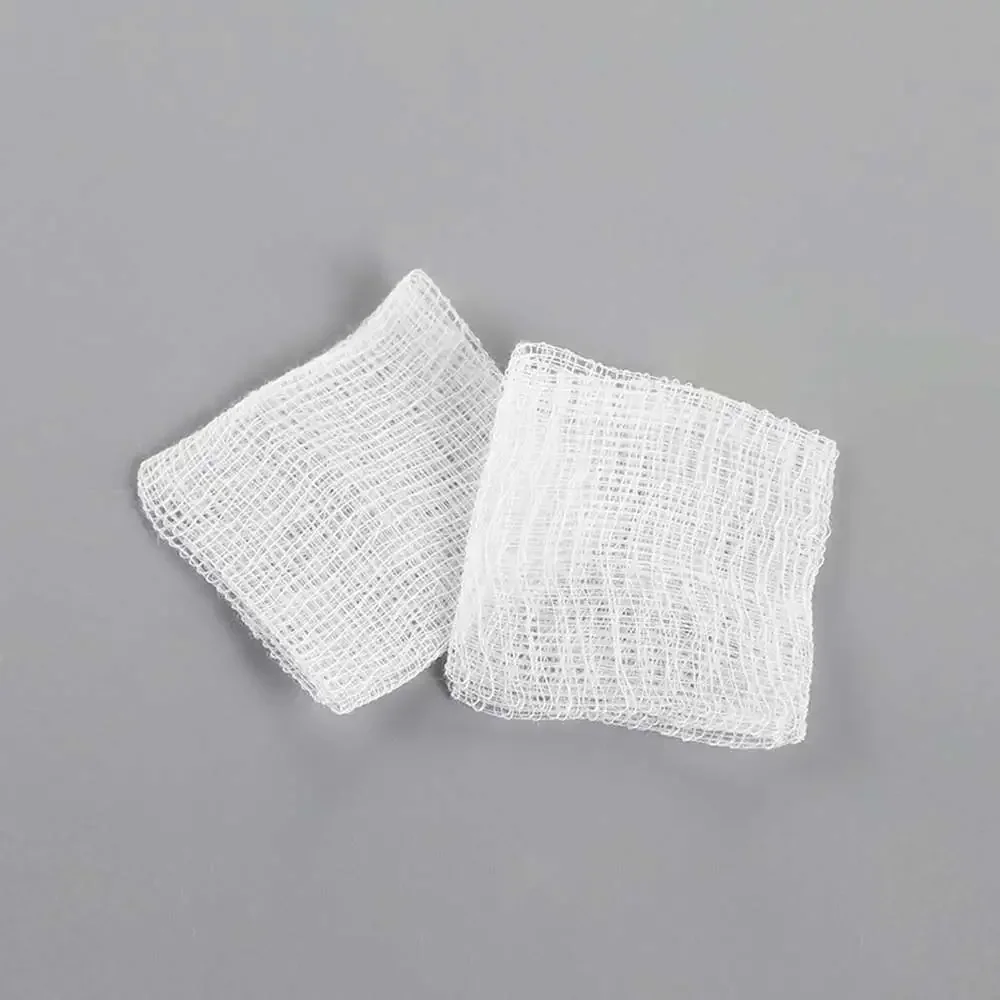 20pcs 5/7.5/10cm 8-Layers Sterile Medical Gauze Pad Individually Cotton First Aid Waterproof Wound Dressing Wound Care Supplies