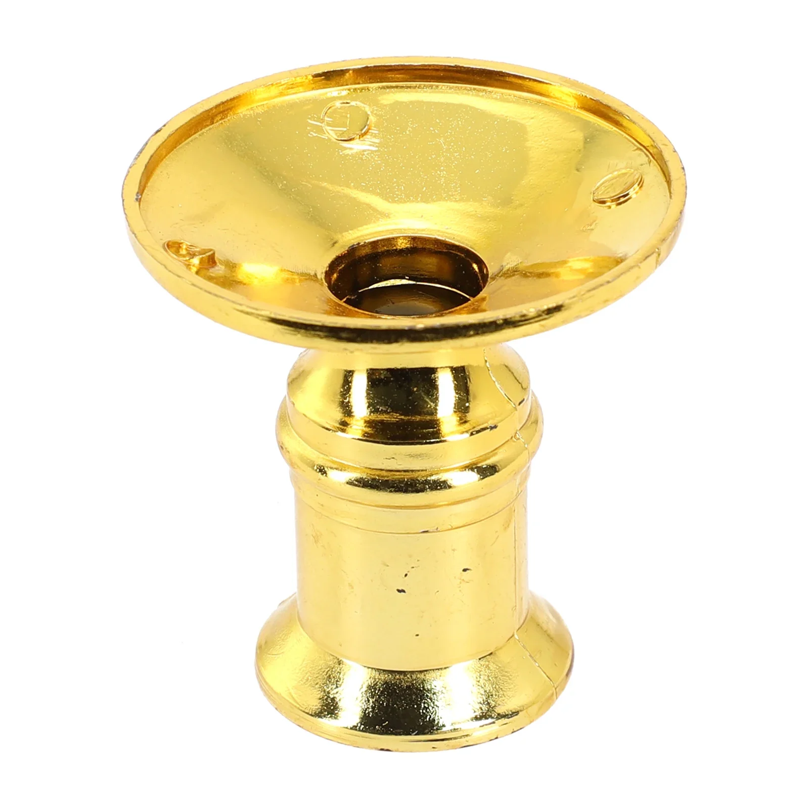 2pcs Pillar Candle Base Plastic 0.75"D Traditional Shape Fits Standard Candlestick Gold  For Table Top Wedding Home Room Decor