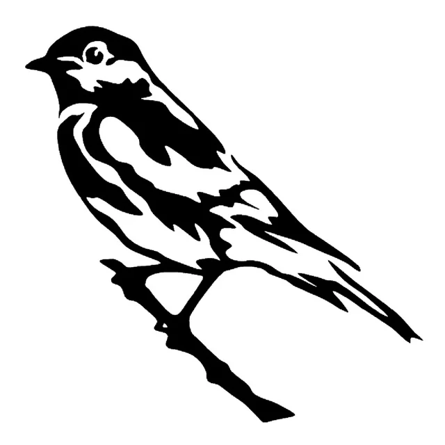 

15cm*15cm Bird On Branch Fashion Animal Stickers Decals Vinyl