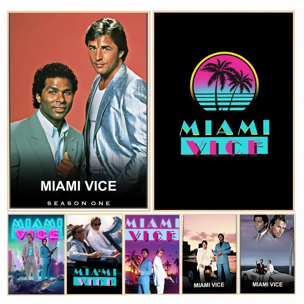 tv series M-Miami Vice-E Painting Calligraphy Boho Botanical Decor for Living Room Elegant Home Style