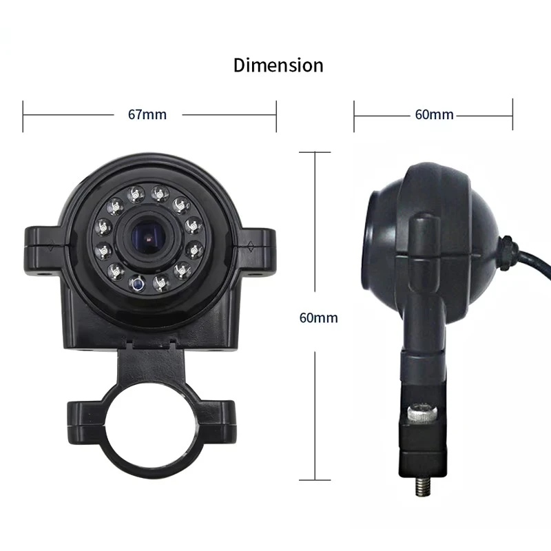 1080P Heavy-duty Vehicles/excavator/truck Bus Side View USB Camera Night Vision Backup Side Rear View Hd UVC Web Camera IR-Cut