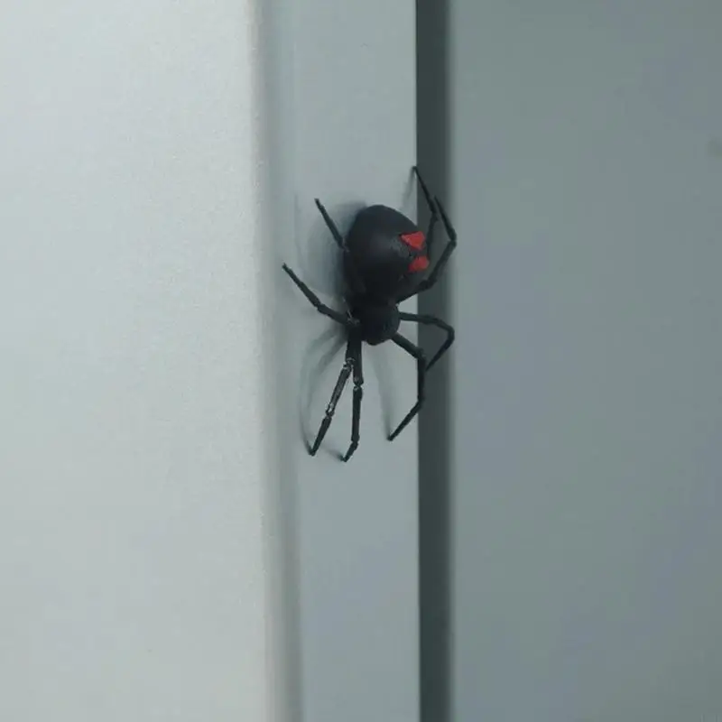 L74D Scary Crawling Spiders Refrigerator Decoration Sticker Pranks Gift