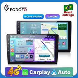 Podofo 2 Din Android 11 7/9 Inch Carplay Car Multimedia Player GPS Stereo Car Radio For Volkswagen Nissan Hyundai Kia Toyota